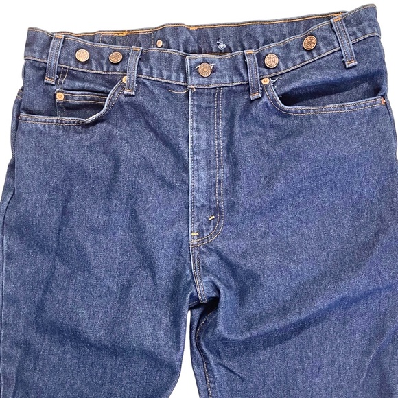 🎉 HP! ❤️ Vintage Orange Tab Levi’s w/ Suspender Buttons - Picture 5 of 8